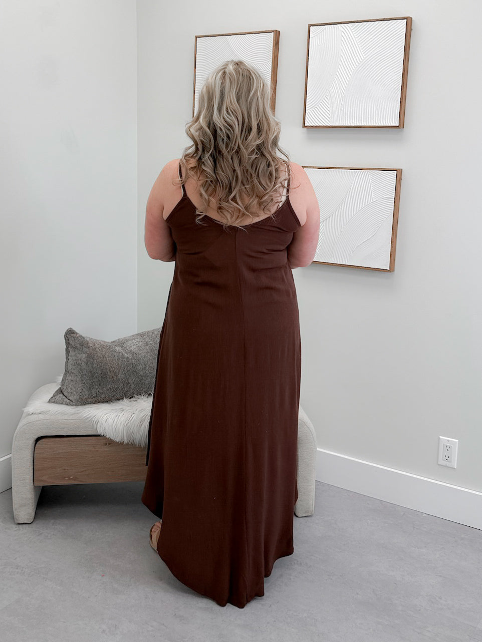 Cosmo Dress in Brown