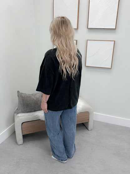 Dani Tee in Washed Black