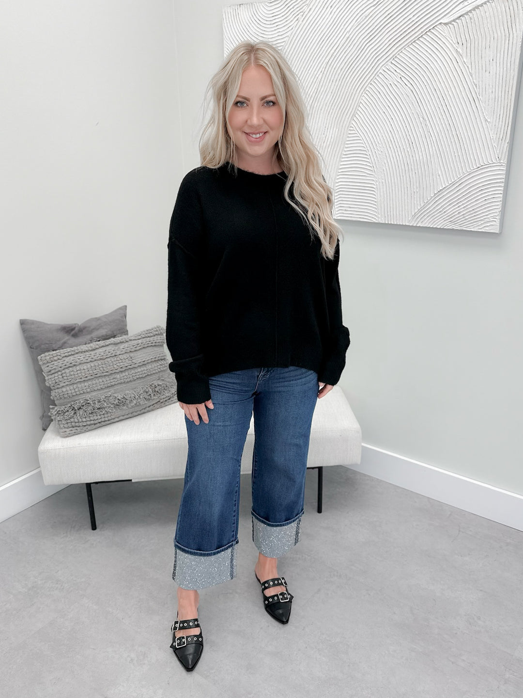 Cricket Sweater in Black