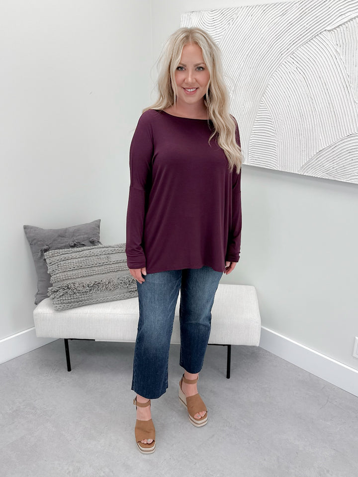 Shania Long Sleeve in Plum