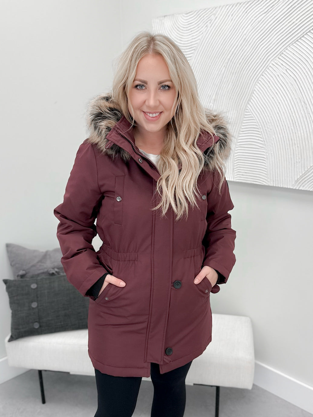 Polar Parka in Wine