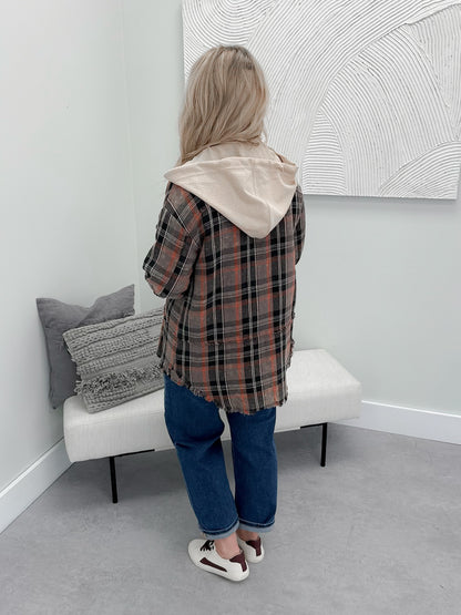 Ravenna Button Up Top in Slate