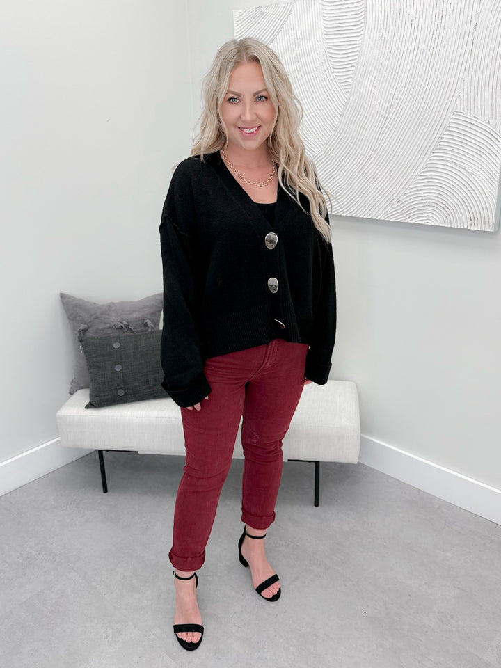 Fling Cardigan in Black