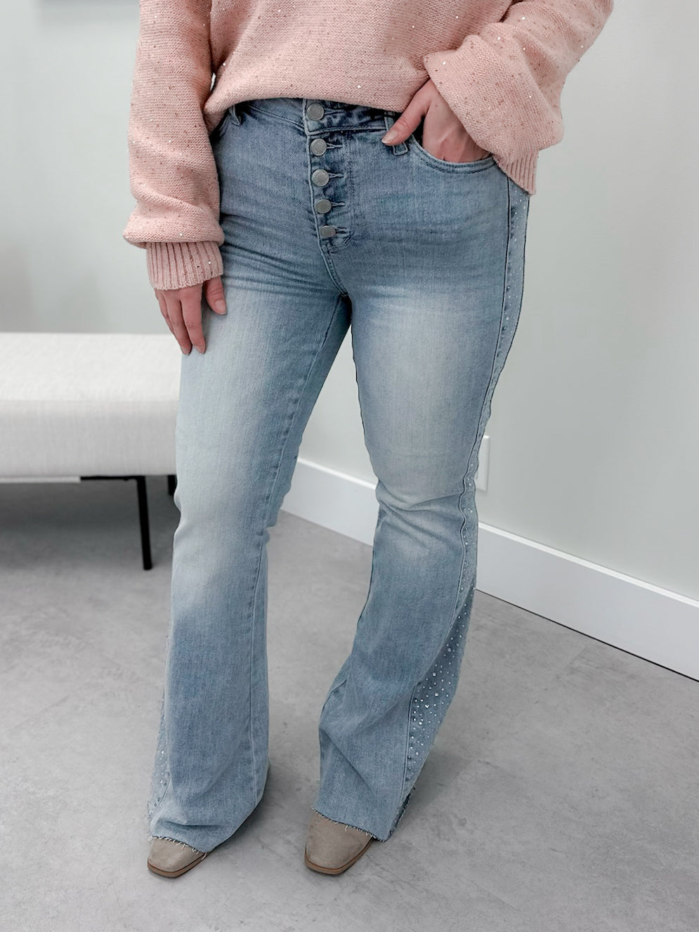 Sparkler Flare Jeans by Judy Blue