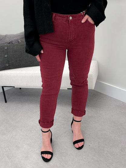Valentina Jeans in Wine by Risen