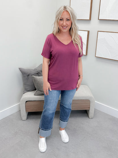 Chloe Tee in Mulberry