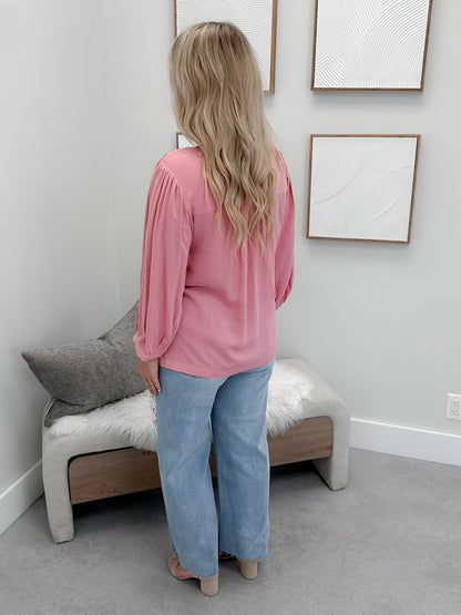 Bridget Blouse in Rose