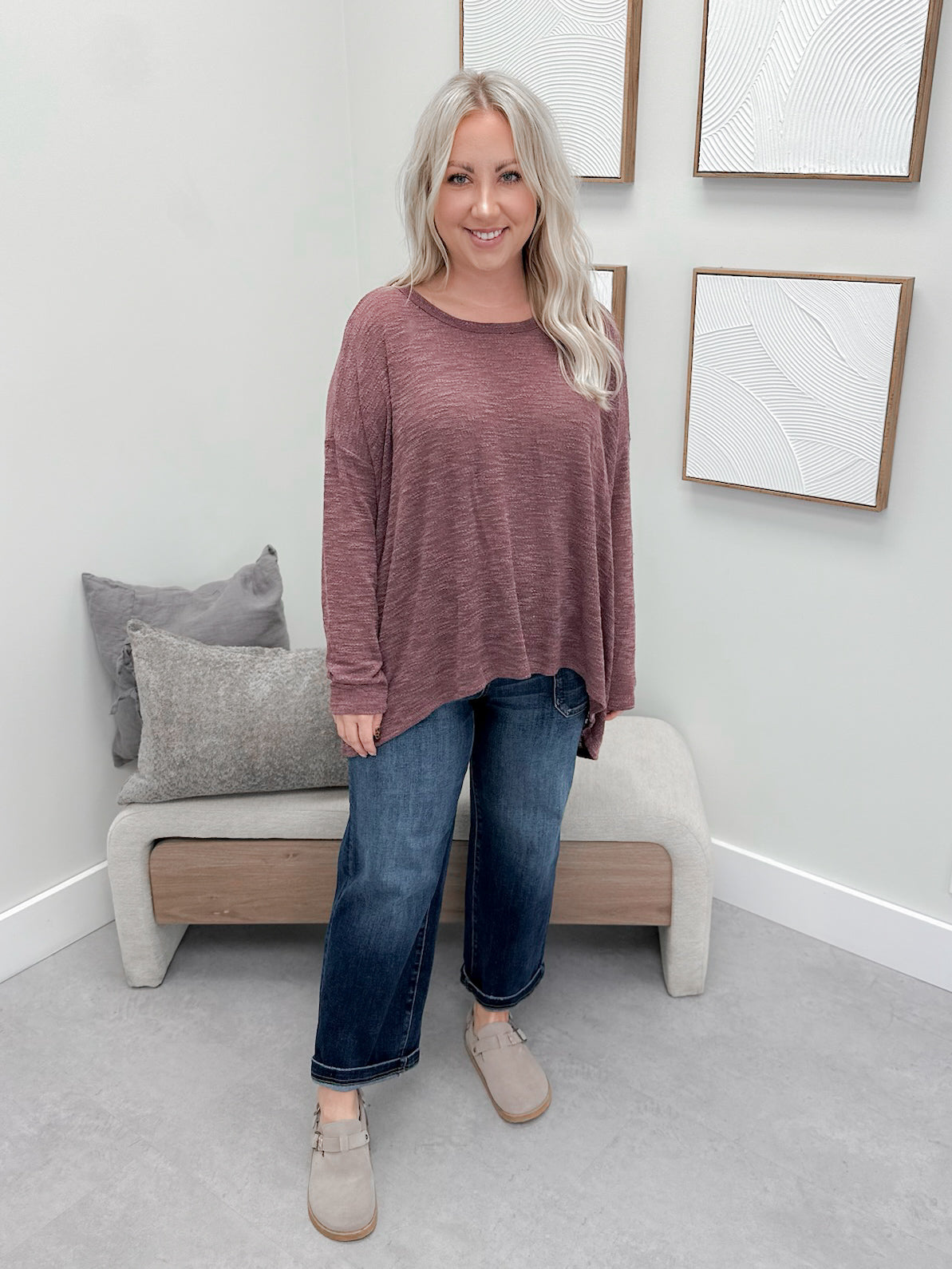 Ethel Long Sleeve in Mauve