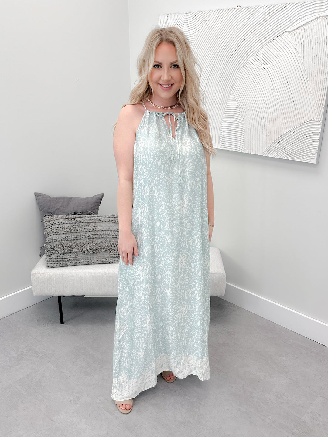 Ira Maxi Dress in Tidal by Lovestitch