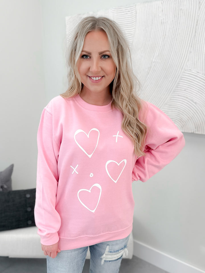 Amour Puffed Pullover in Pink by Ash + Antler