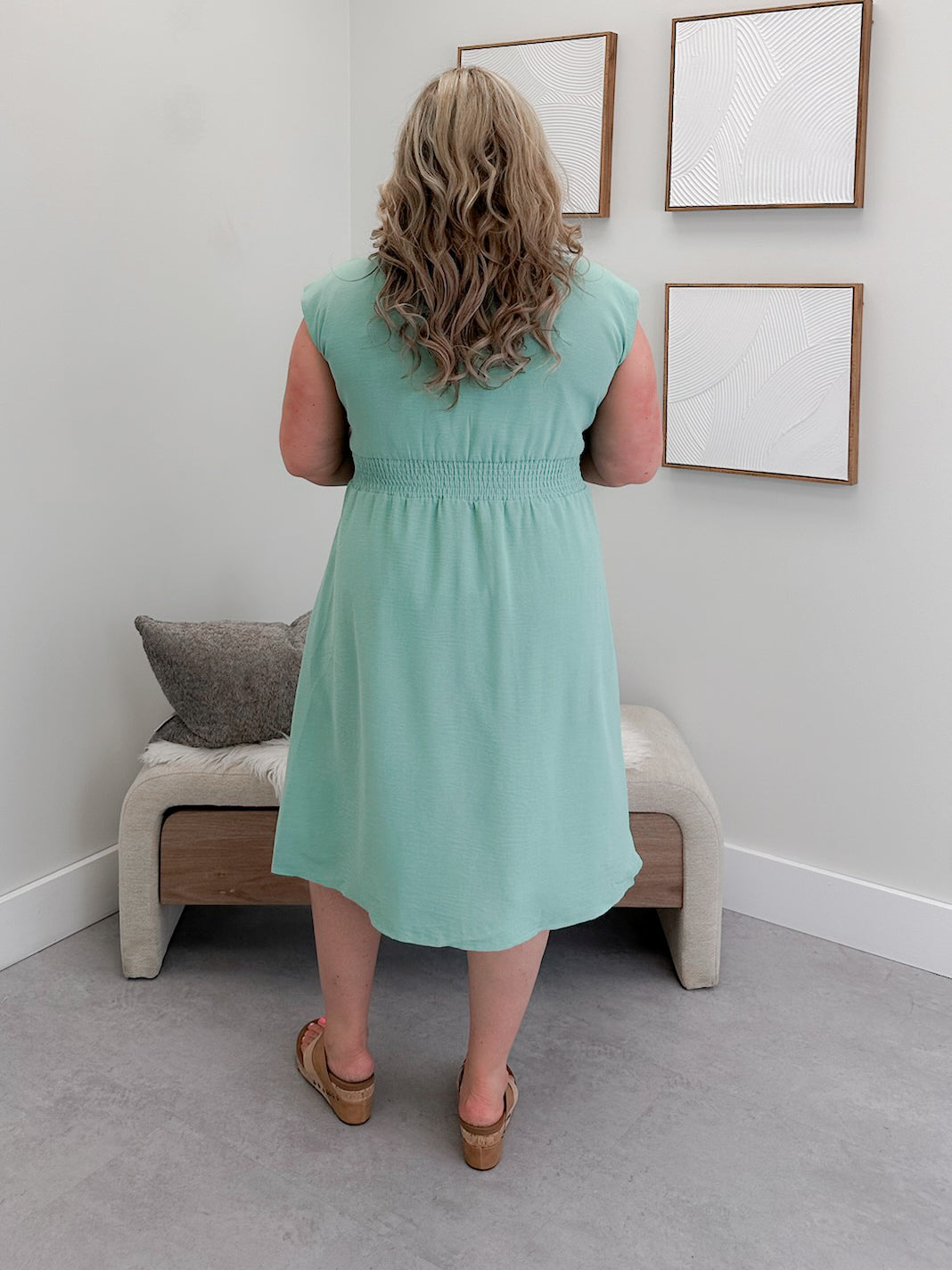 Swish Dress in Sage