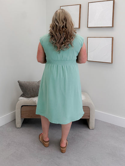 Swish Dress in Sage