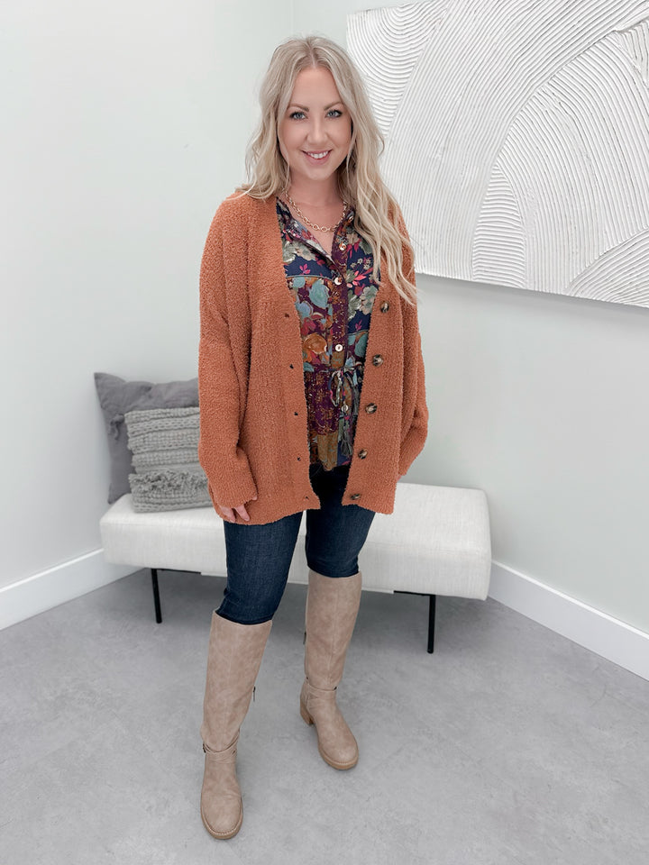 Warhol Cardigan in Pumpkin