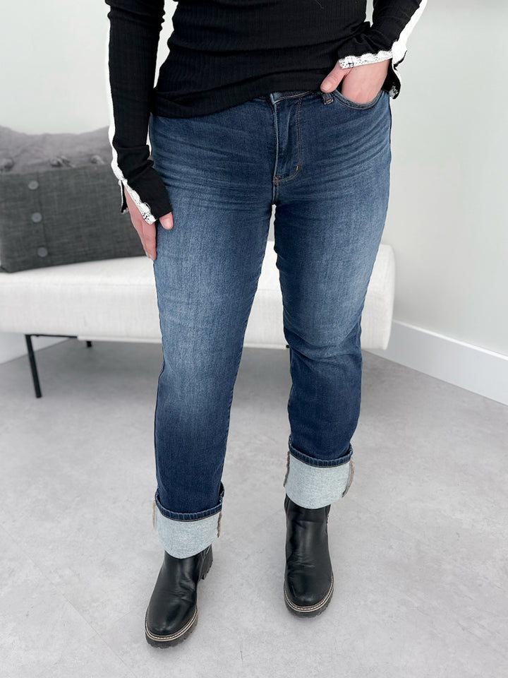 Thermal Straight Jean by Judy Blue