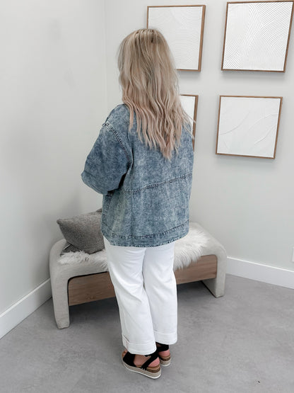 Siga Jean Jacket in Acid Wash