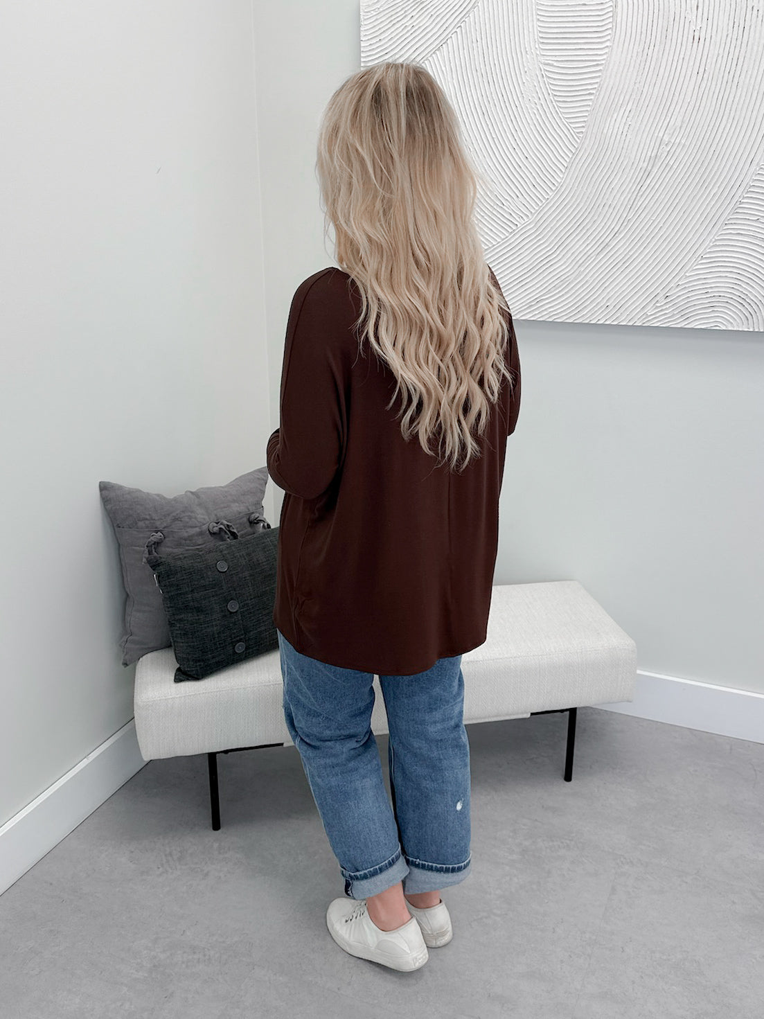 Shania Long Sleeve in Chocolate Brown