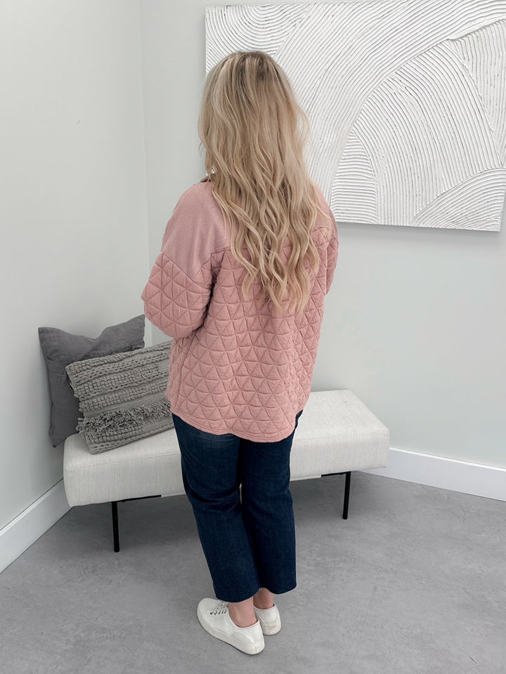 Hayden Shacket in Blush