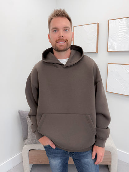 Mens Dunn Hoodie in Coffee