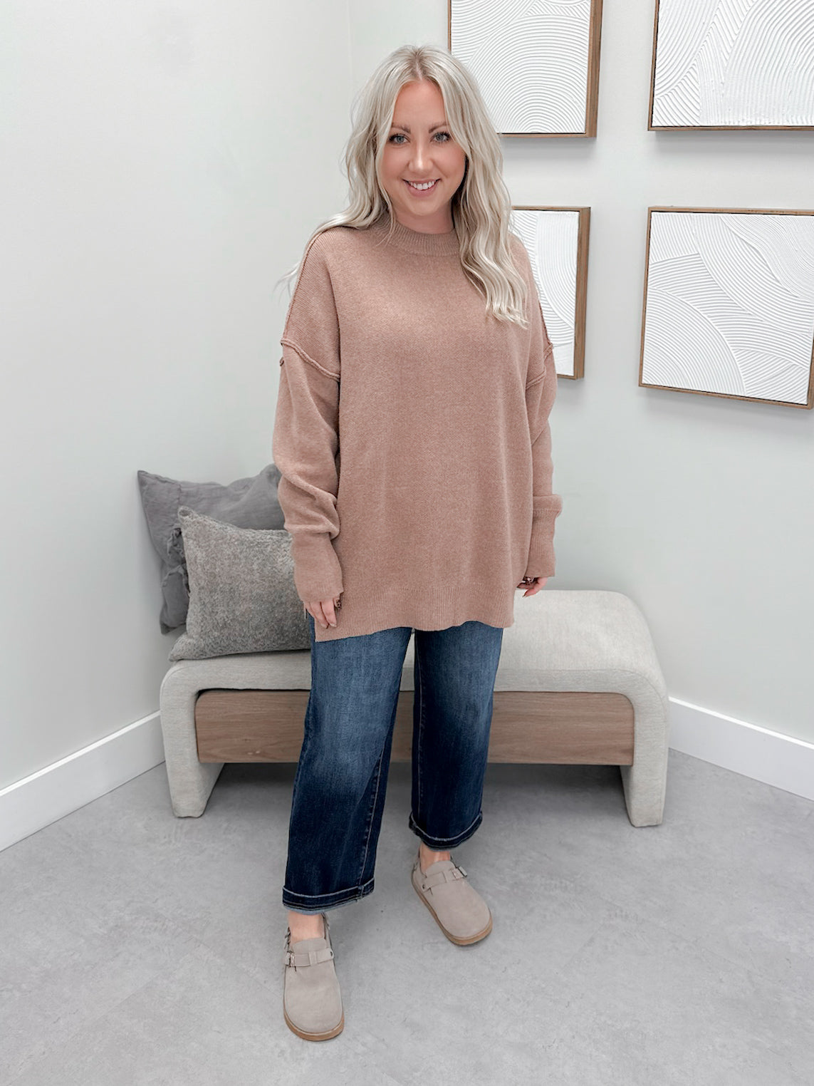 Aurora Sweater in Rose Gold