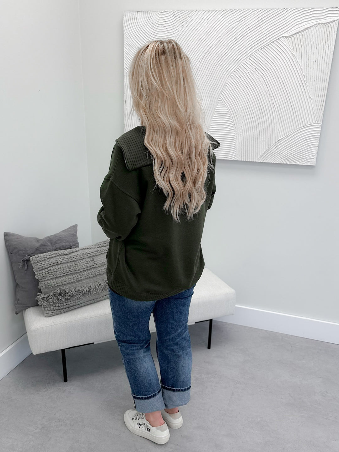 Constance Pullover in Olive