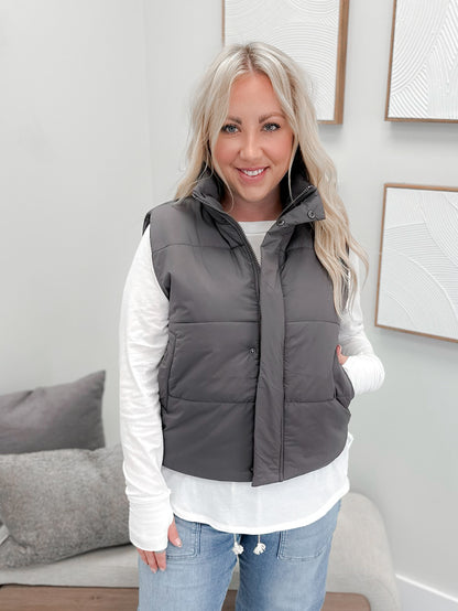 Kara Vest in Grey