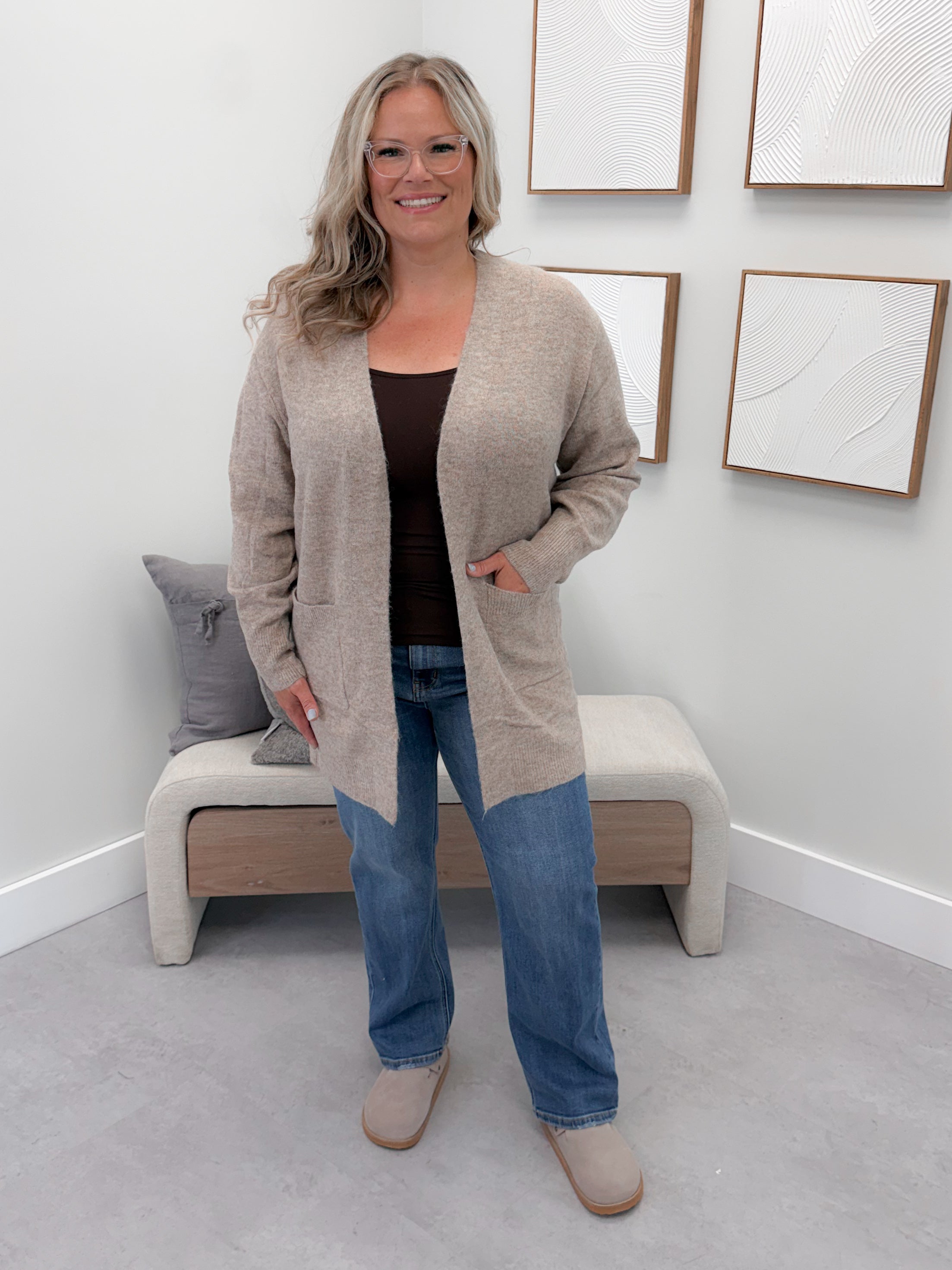 Tabitha Cardigan in Mocha