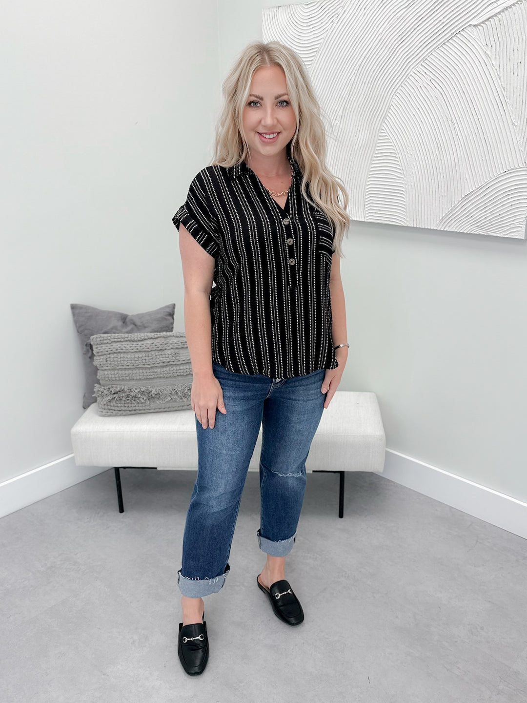 Gage Blouse in Black