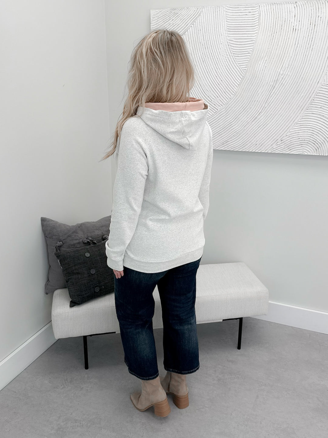 Doublehood Sweatshirt in Save the Date by Ampersand Avenue