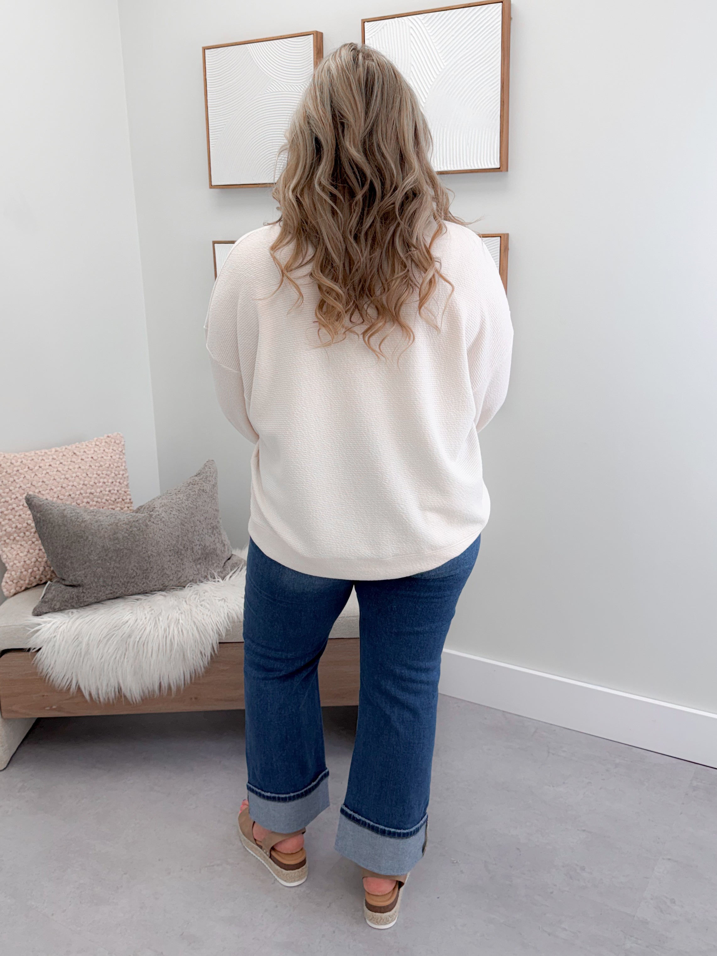 Worthy Long Sleeve in Cream