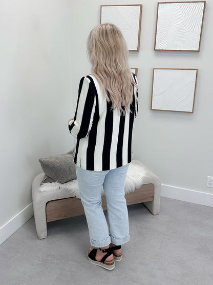 Frankie Blazer in Black Stripe