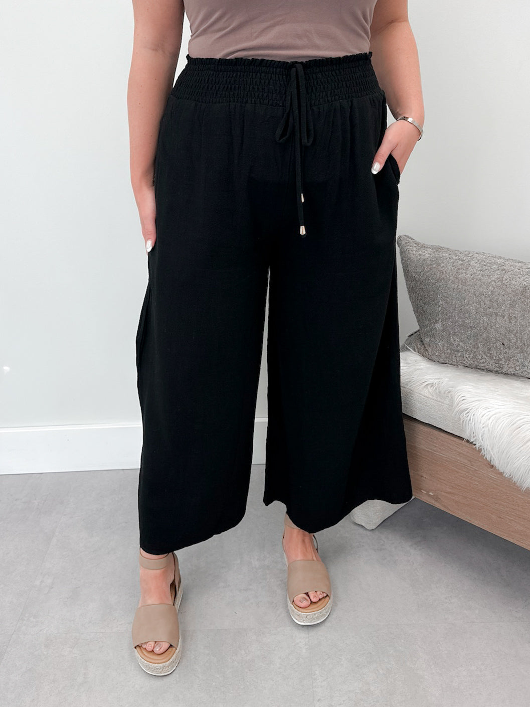 Ellery Palazzo Pants in Black