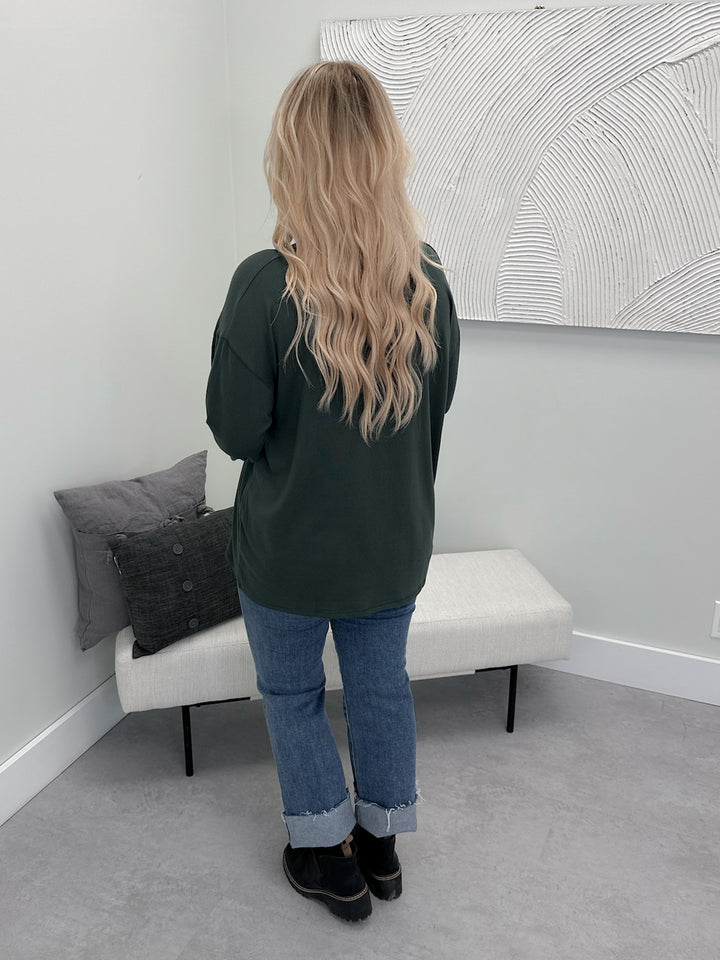 Lark Long Sleeve in Evergreen