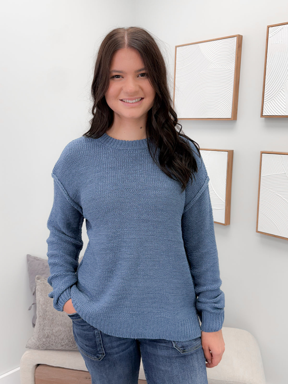 Caspar Sweater in Blue
