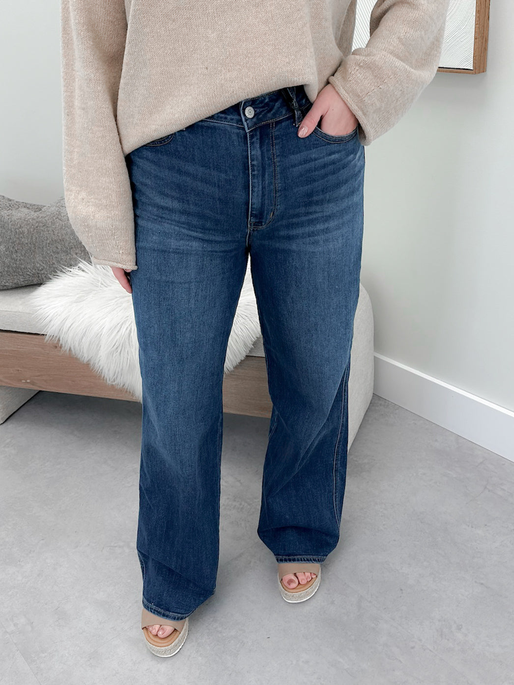 Headliner High Waist Baggy Jeans by Judy Blue