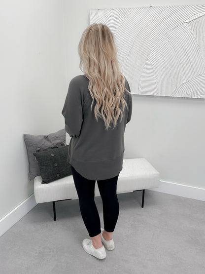 707 Long Sleeve in Iron by Twenty Nine The Label