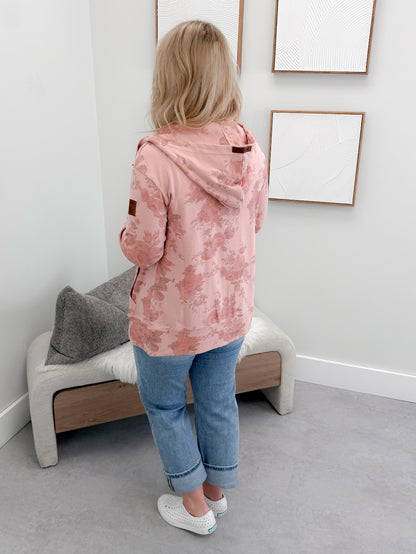 Fullzip Sweatshirt in Cottage Rose by Ampersand Avenue