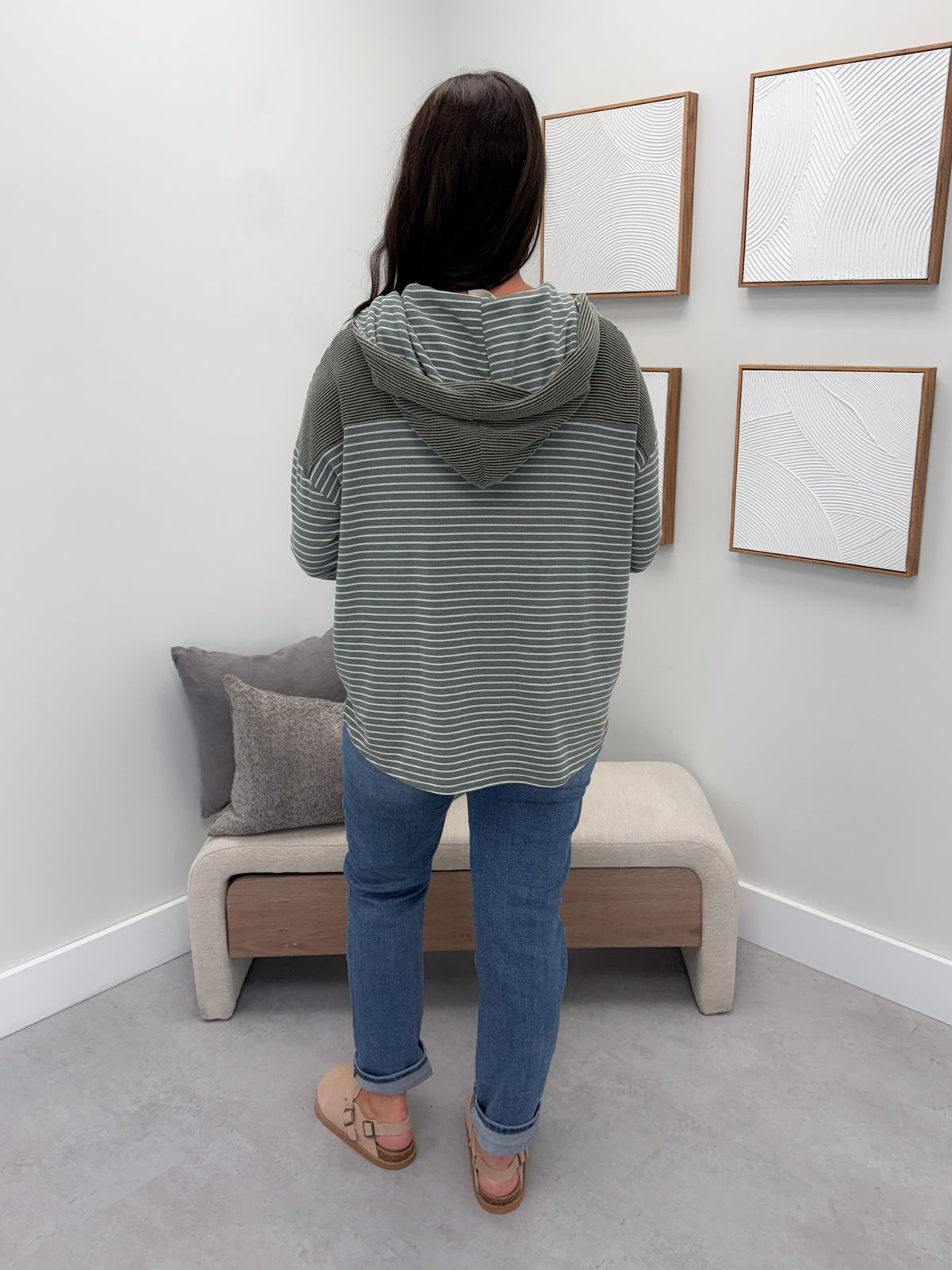 Maisy Button Up in Olive