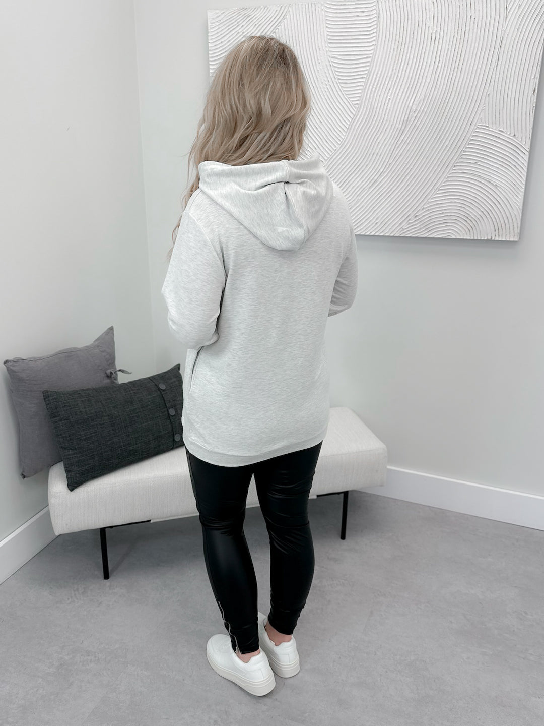 Maria Hoodie in Heather Grey