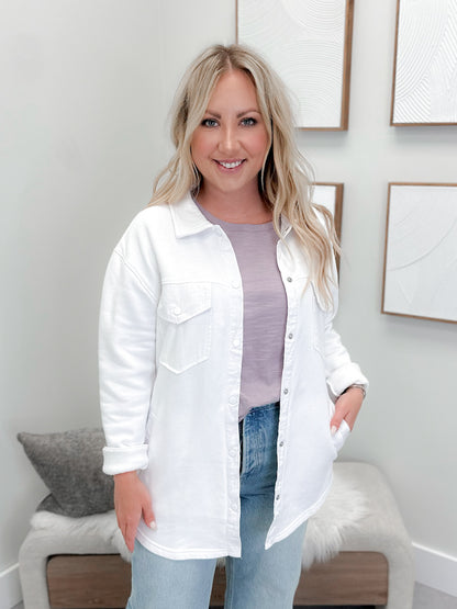 Essen Shacket in White