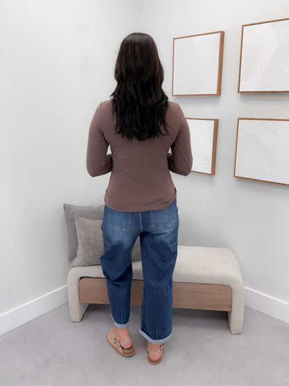 Vanessa Long Sleeve in Walnut