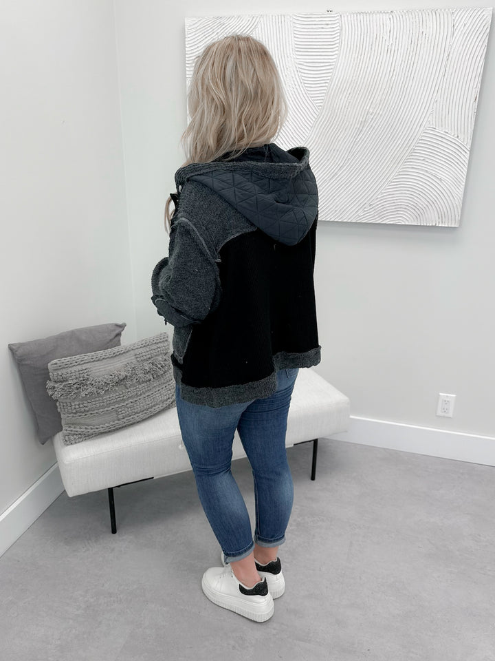 Goswick Hoodie in Charcoal by Pol