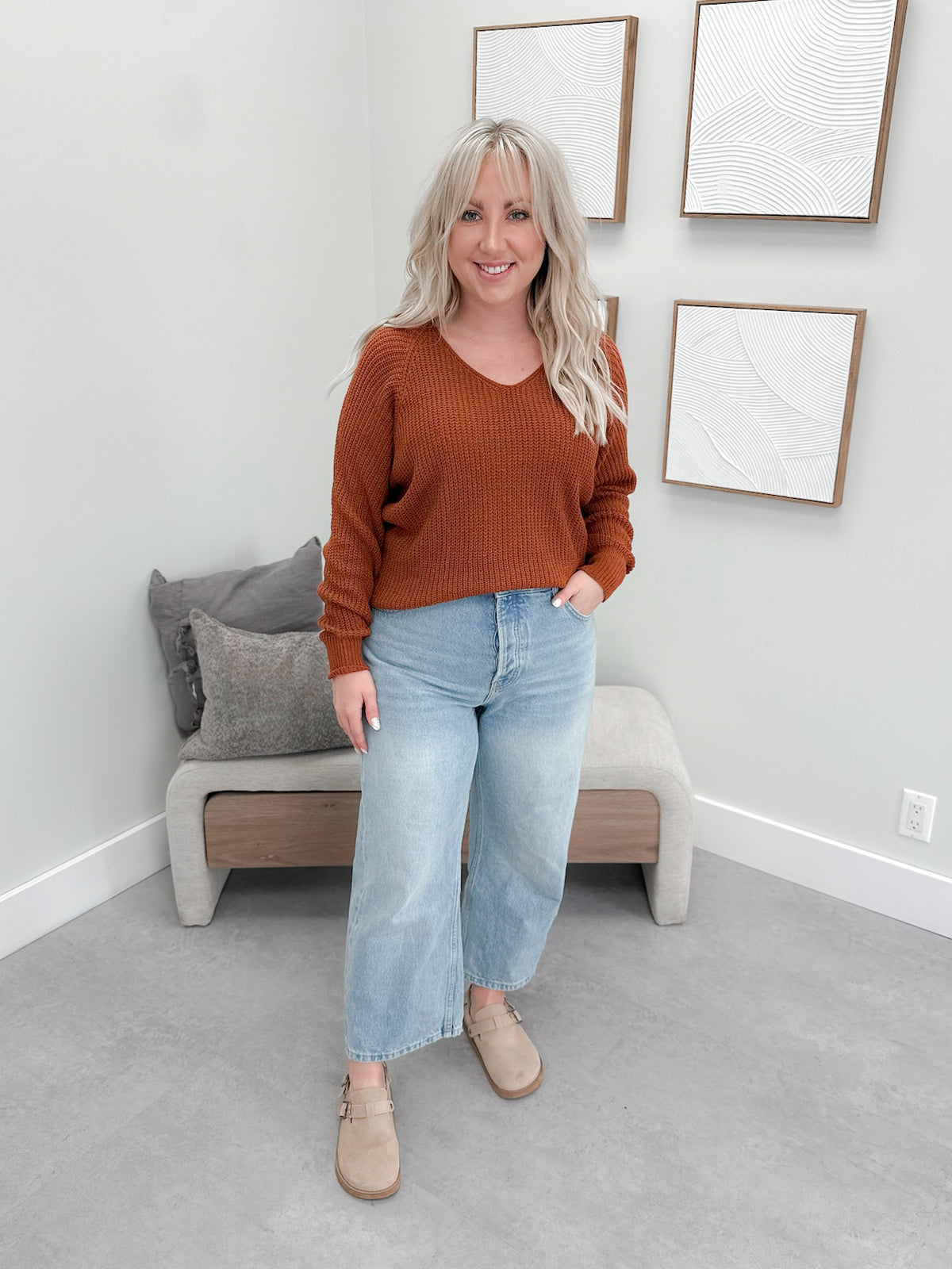 Ayla Sweater in Rust