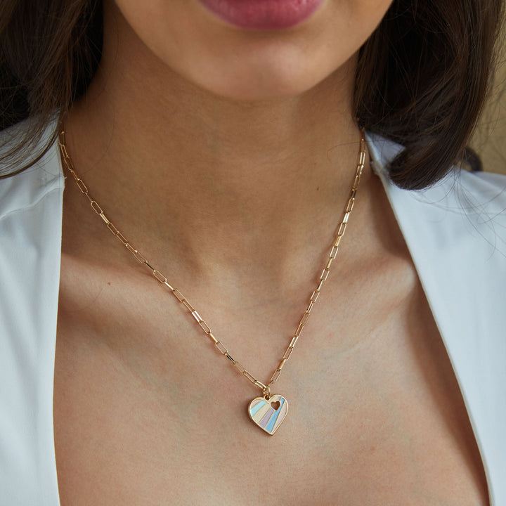 Goddess Heart Charm Necklace