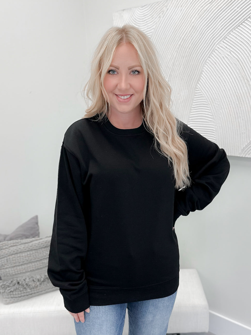Black Unisex Pullover
