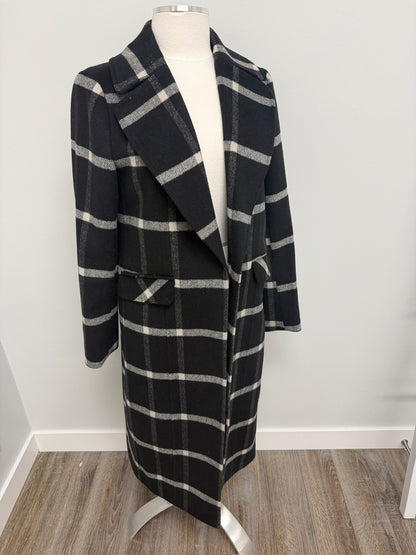 #241- Sosken Plaid Coat Size 2