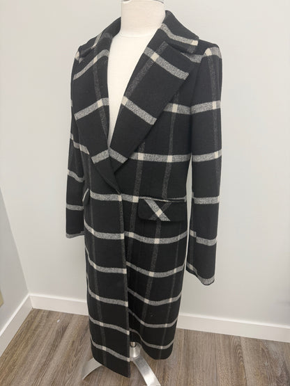 #241- Sosken Plaid Coat Size 2