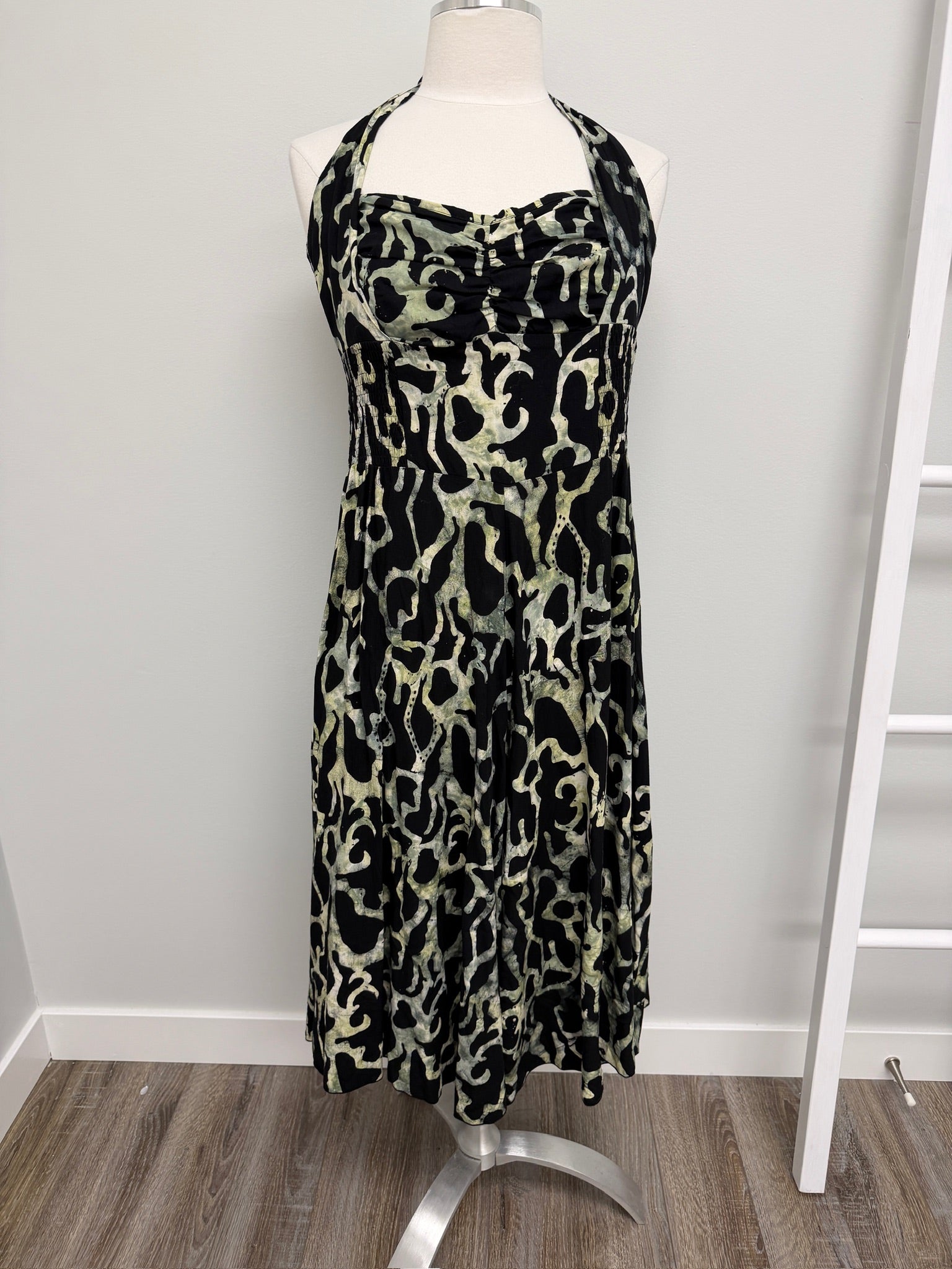 #269- Bali Batiks Dress Black Size M