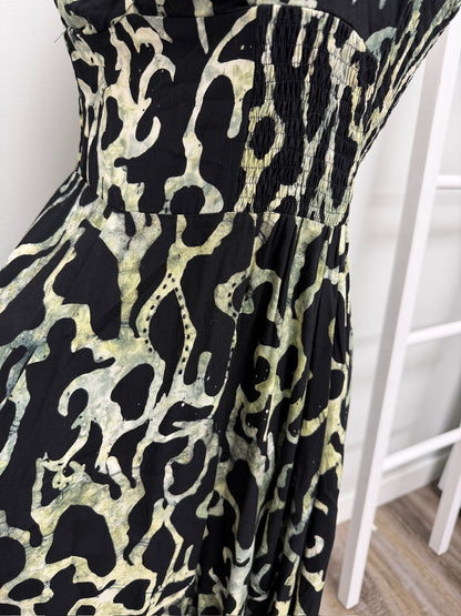 #269- Bali Batiks Dress Black Size M