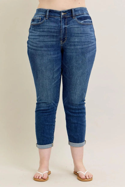 Cody Boyfriend High Rise Jeans by Judy Blue