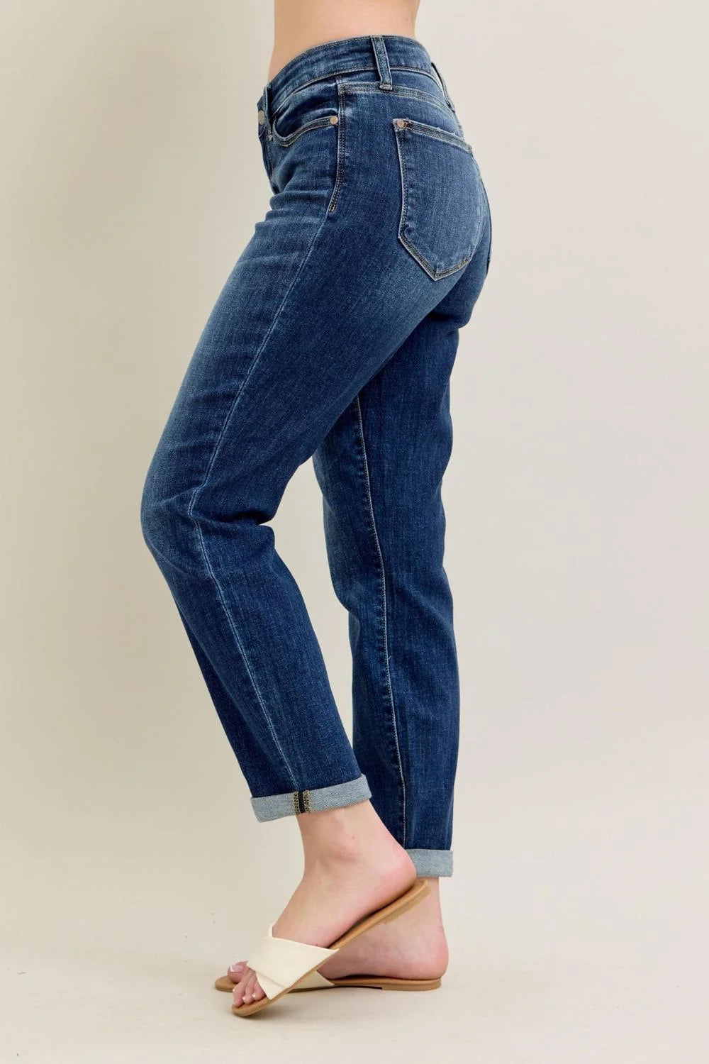 Cody Boyfriend High Rise Jeans by Judy Blue